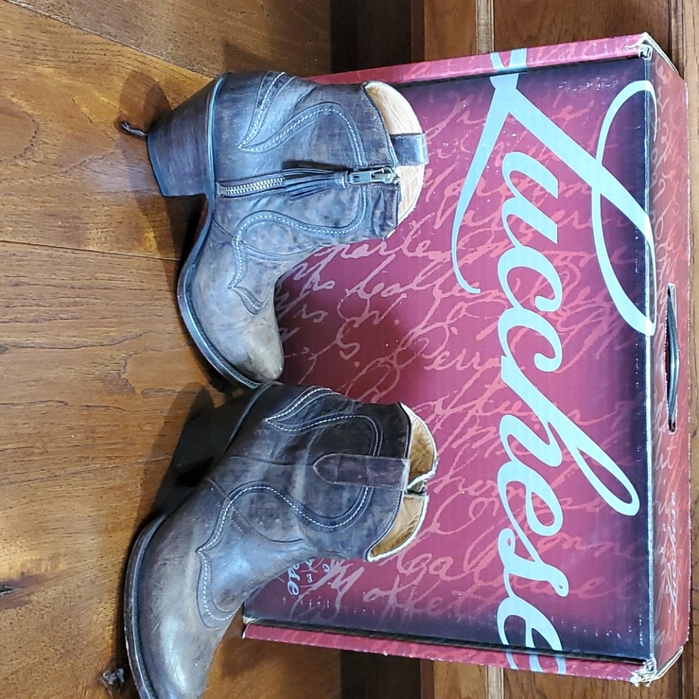 Lucchese womens leather booties